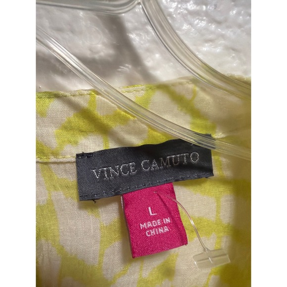 Vince Camuto Lime Green Top Blouse Size L - Picture 2 of 3